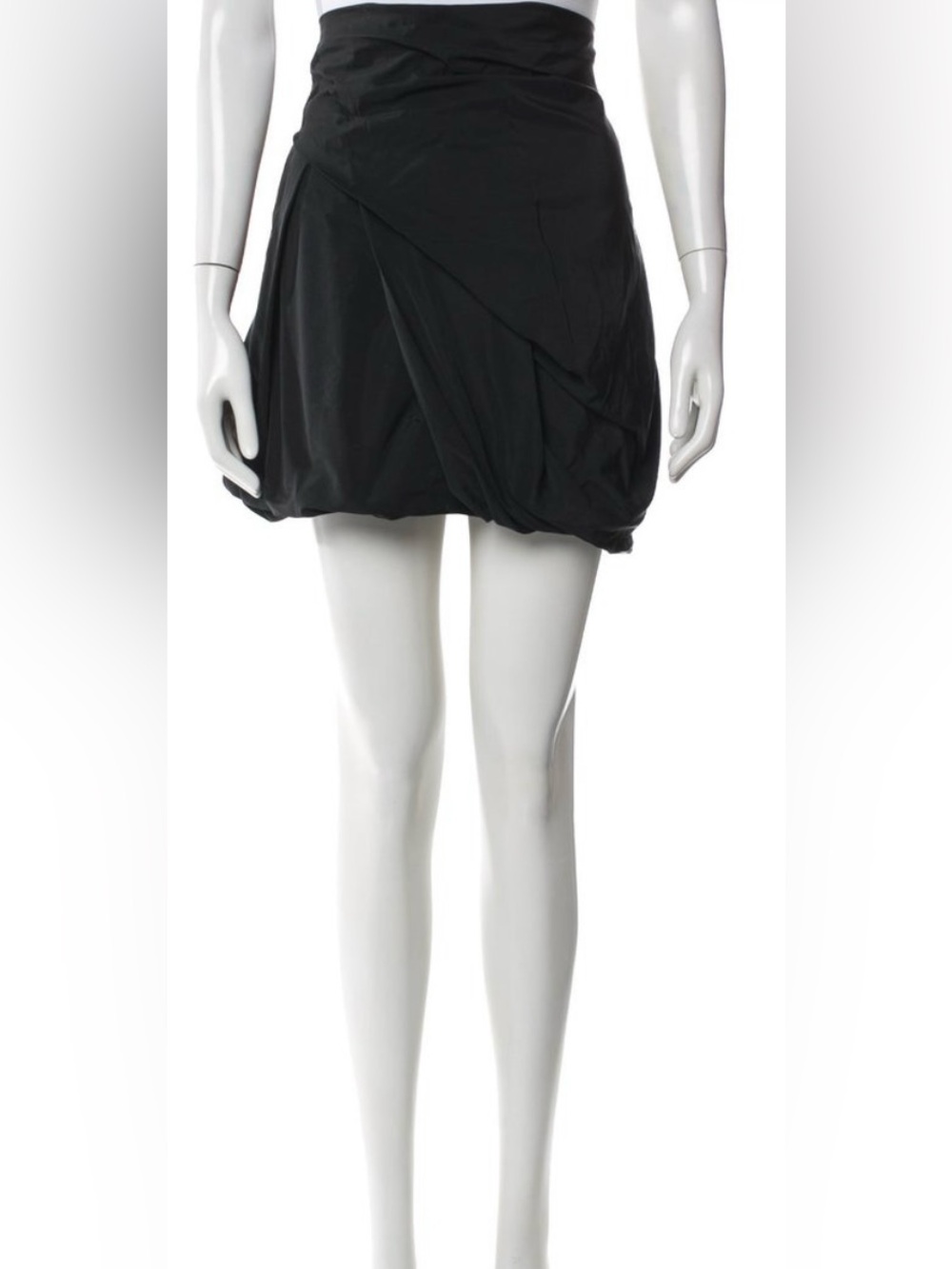 All Saints Black Structured Mini Skirt - Women
